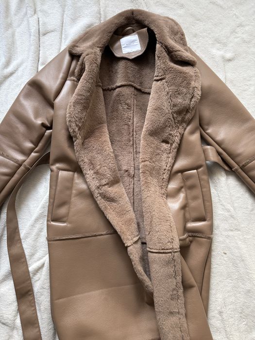 Mohito płaszcz kożuszek camel beż 34/36/38 nowy bez metki
