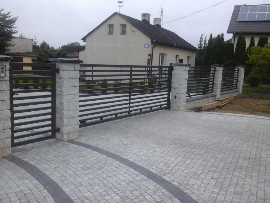 Bramy ogrodzenia metalowe