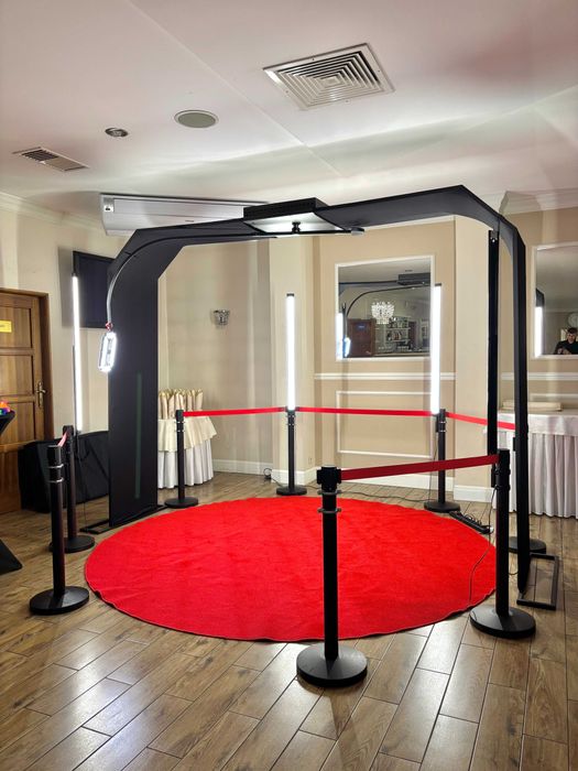 Fotobudka 360 / Fotolustro / Wiatraki iskier / Biały miś / Ciężki dym