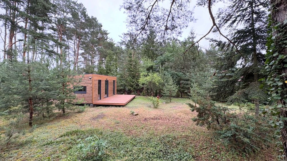Działka ROD ok. 500 m² blisko jeziora Rudnik domek, duży taras, domek narzędziowy
