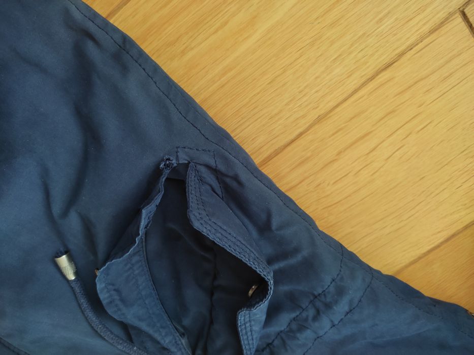 długa kurtka parka z kapturem 34/ 36 XS/S