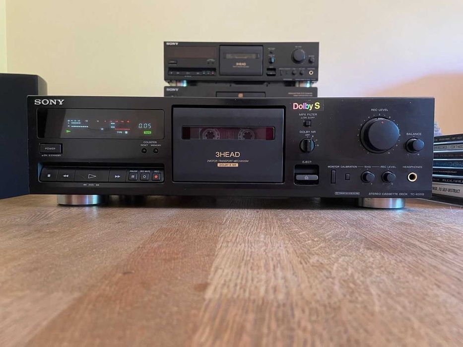 SONY програвач CD дискив CDP-415, касетна дека TC-K511S