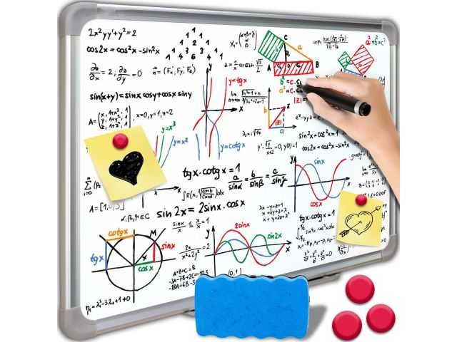 Tablica biała suchościeralna magnetyczna 60x45 cm aluminiowa rama