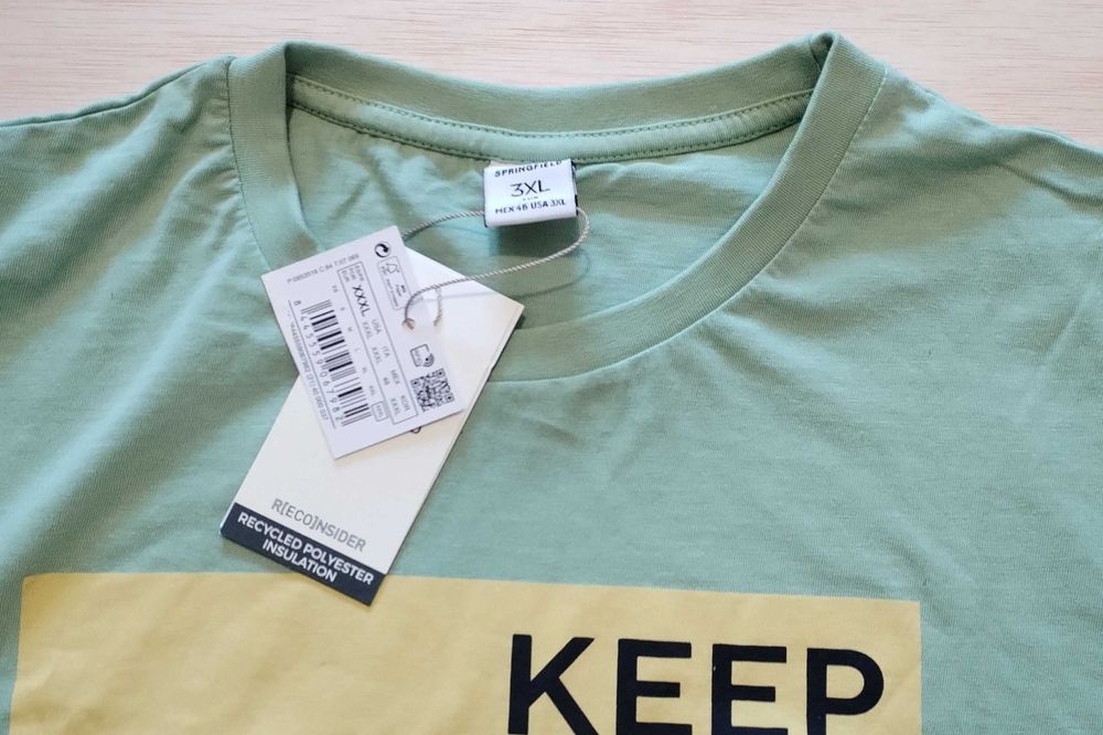 T-shirt Springfield com estampa montanha tamanho XXXL