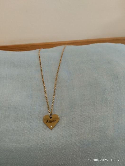 Colar com medalha novo