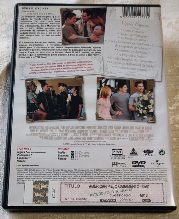 DVD American pie o casamento
