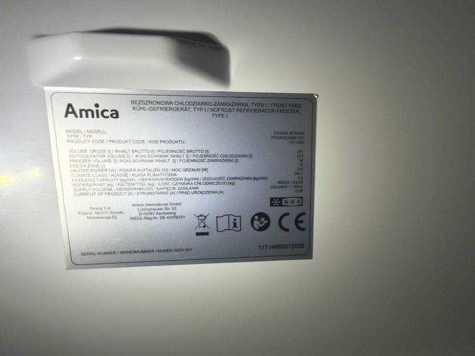 Lodówka AMICA FK3356.4FZXAA