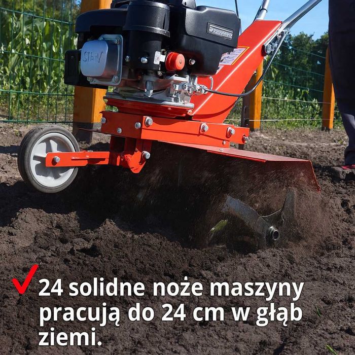 Glebogryzarka spalinowa HECHT 746 – dobry stan, mało używana