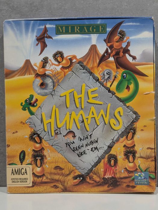 The Humans gra BIG BOX Amiga dyskietki z 1992 r.