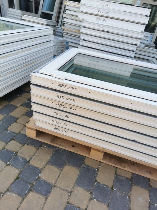 Skład okien PCV   okna z demontażu używane 80x100 110x135 60x80 itp!!