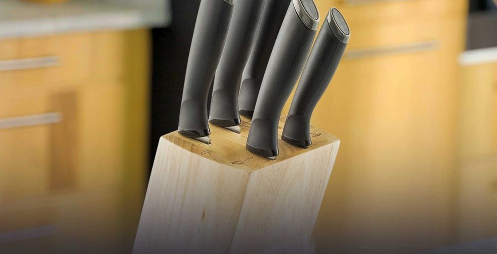 Набір ножів Tefal Comfort K221SA04 Набор ножей с подставкой • Новий