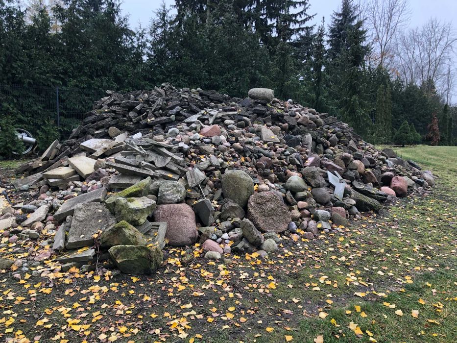 Oddam kamienie polne, gruz betonowy 100 ton