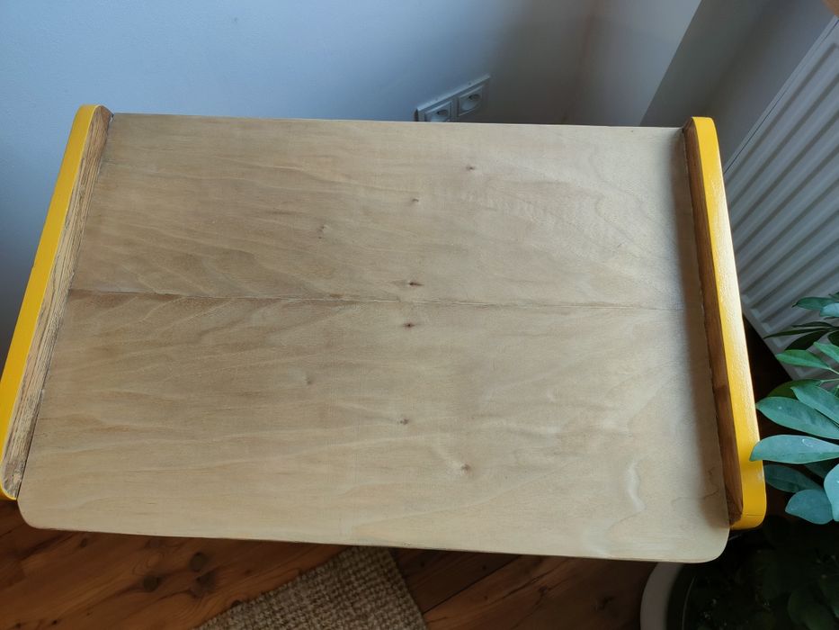 Szafka RTV PRL, patyczak ze sznurkami