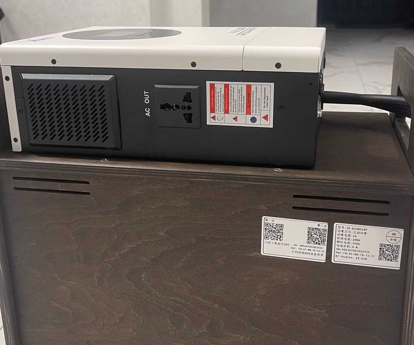 Комплект Акумулятор LiFePO4 314Ah 12V 4.0kWh Гібридний інвертор ANERN AN-FGI-S1500 (1.5kW/1.5kVA/1500W) 12V