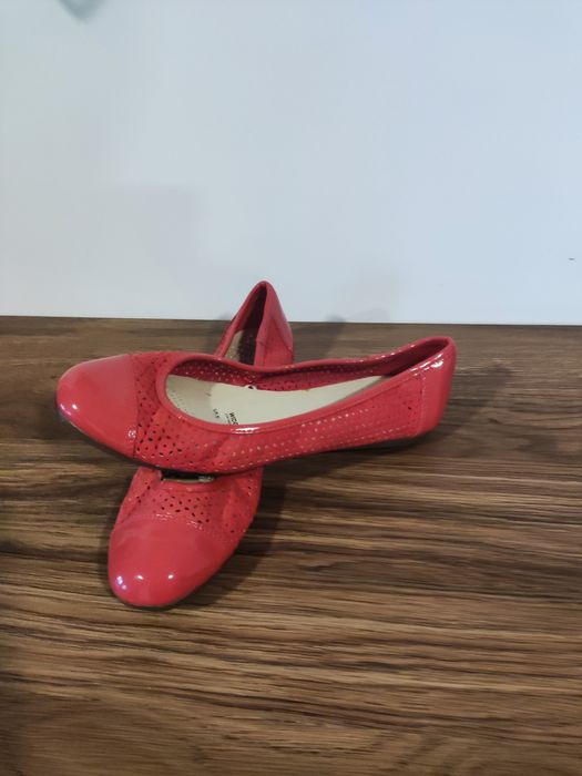 Piękne czerwone baleriny