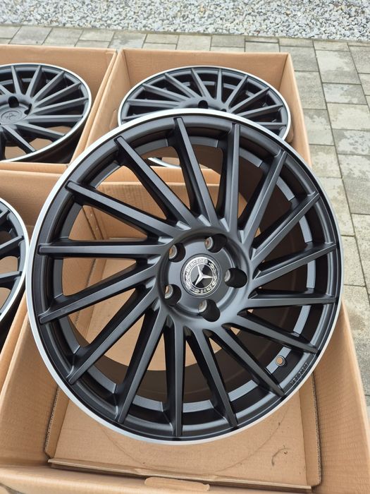 Felgi 18" 5x112 Audi BMW VW Seat Skoda Mercedes Nowe Czarne TPMS | #KT17