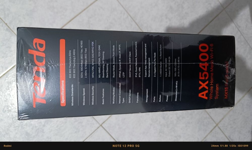 WiFi mesh Tenda Nova AX5400 pack 3