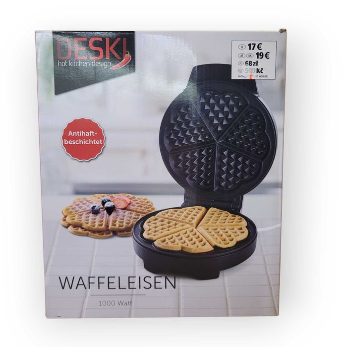 Gofrownica DESKI 1000W czarny