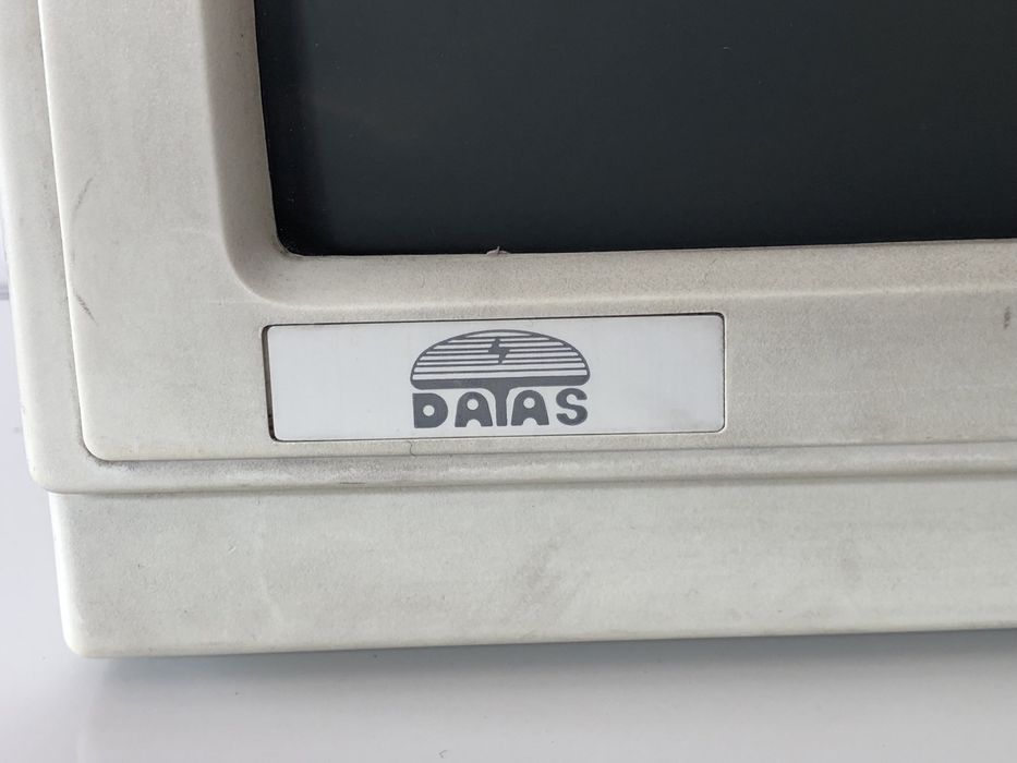 Retro monitor DATAS CH-3403V monochromatyczny do komputera PC XT AT