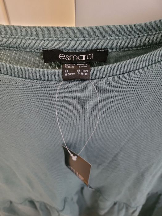 LIDL Esmara Zielony Sweter Ciążowy r. S