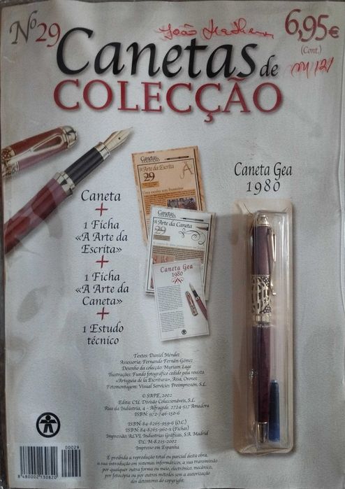 Canetas de aparo de coleção, novas