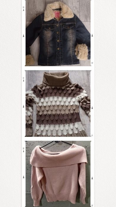 Ciepły sweter, golf, tunika rozmiar: S