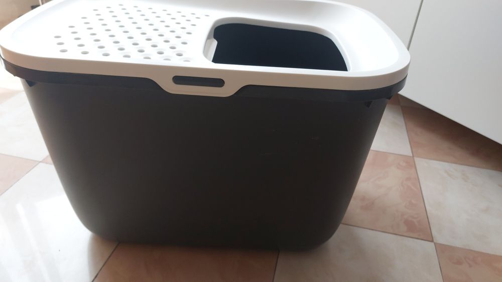 Caixote/caixa areia para gatos