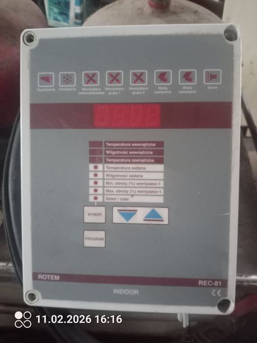 Sterownik klimatu / wentylacji do budynków inwentarskich – model Rotem