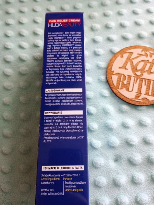 Maść przeciwbólowa HudaBeauty