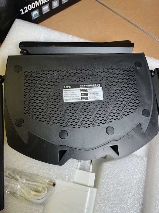 Router Gaming ZAPO Z-1200 AC Dual-Band 1200M – Novo na Caixa