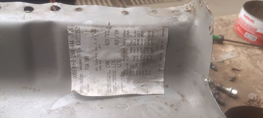 Ніша під запаску аудіо А5 2017р.