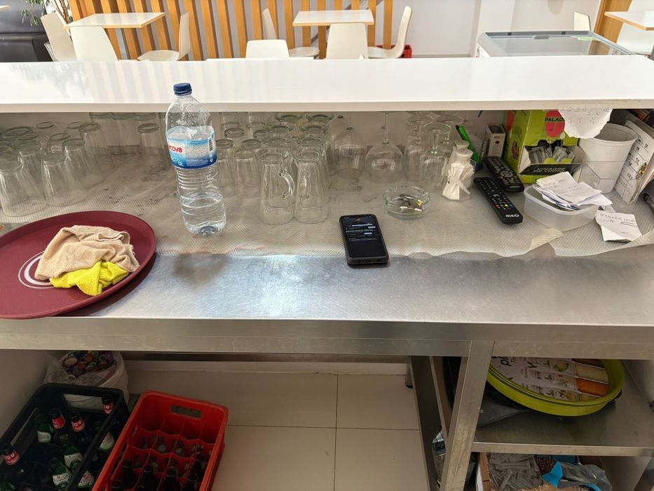 Balcão Alto Pedra Branca - 1900mm