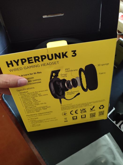 Продам навушники Hator Hyperpunk 3 повна комплектація!