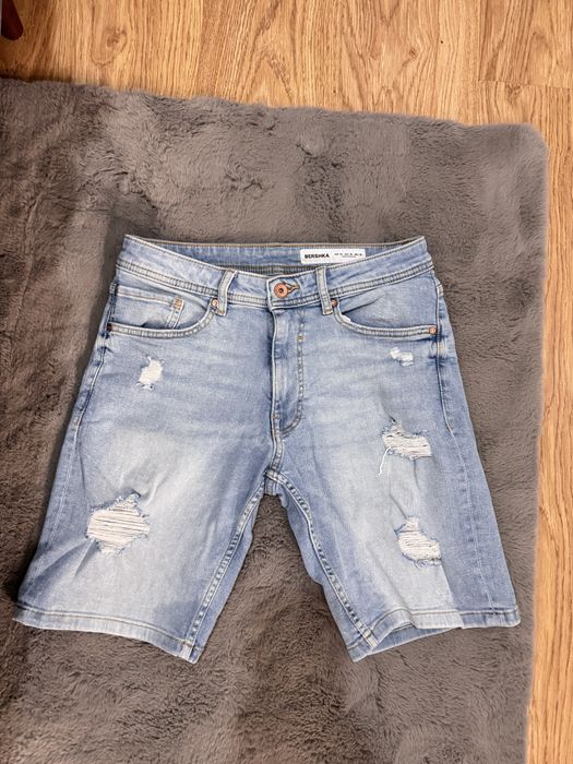 Spodenki jeansowe Bershka | Przetarcia | Super stan |