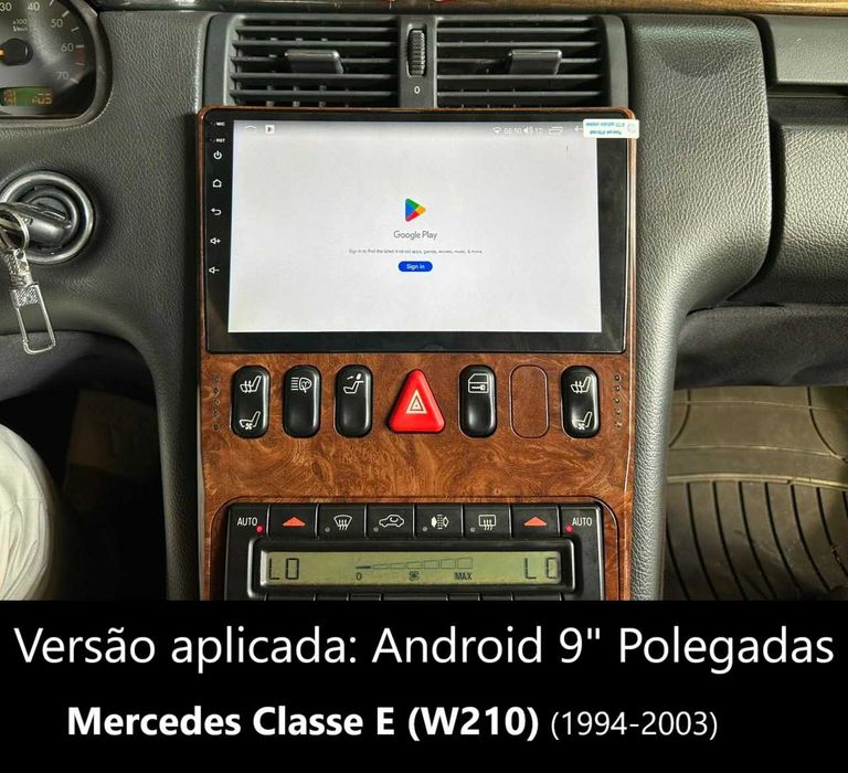 Rádio 2DIN 9" [4+32GB] MERCEDES • Classe E (W124) • (W210) • Android