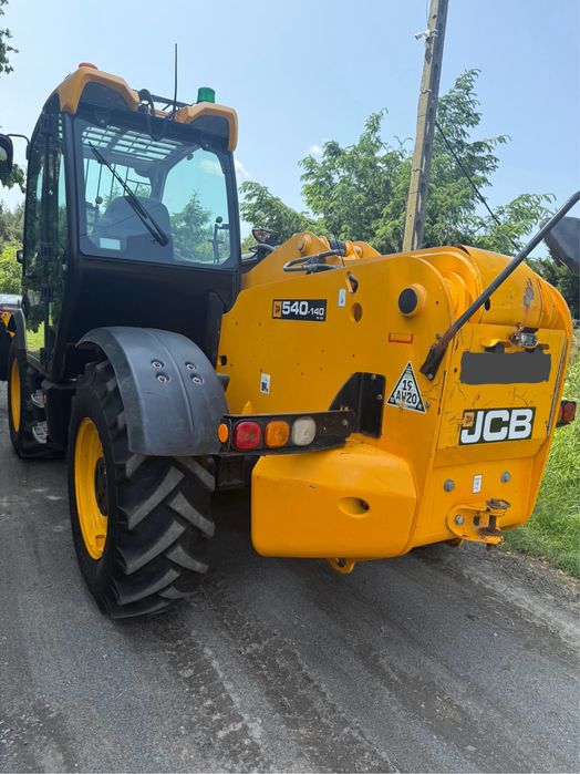 JCB 540-140 Hi-viz Klima Widły hydr. Łyżka  Serwis Ładowarka Oryginał