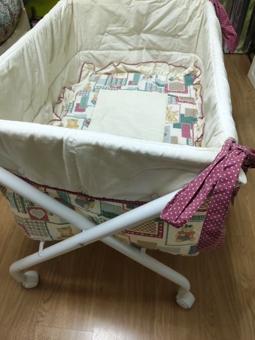 Cama/Berço tesoura para bebé, fecha fácil de transportar 80 cm x 50 cm