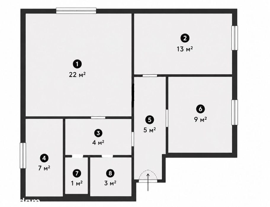 3 pokoje | 64 m² | Balkon | Piwnica | Popiełuszki | Bez prowizji