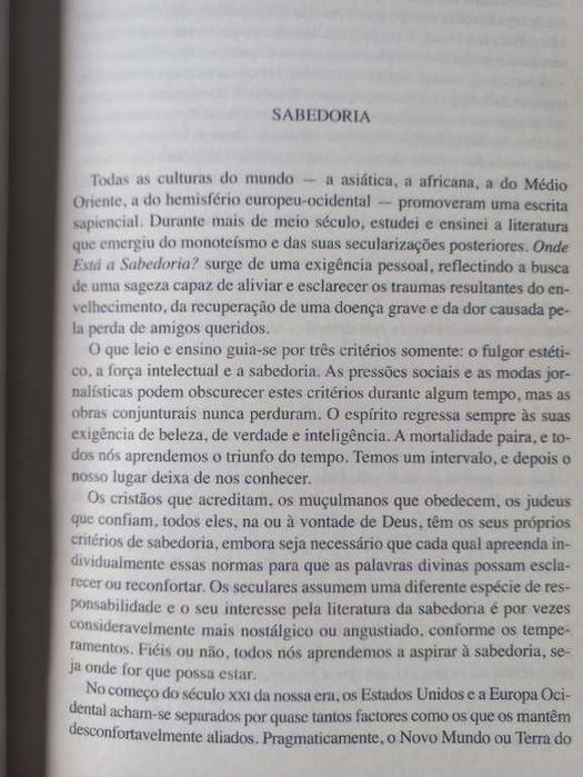 Onde Está a Sabedoria? - Harold Bloom