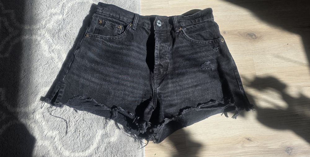 Szorty spodenki jeansowe Zara czarne L