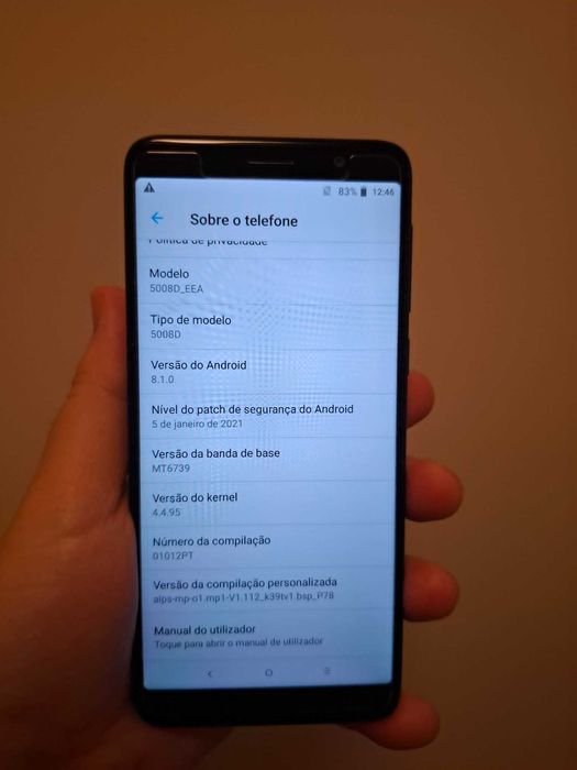 Smartphone Alcatel 1X (2019) Dual SIM + capa