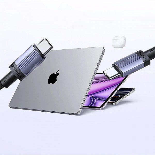 Kabel Ugreen USB-C do USB-C PD 100W 5A 2m - czarny