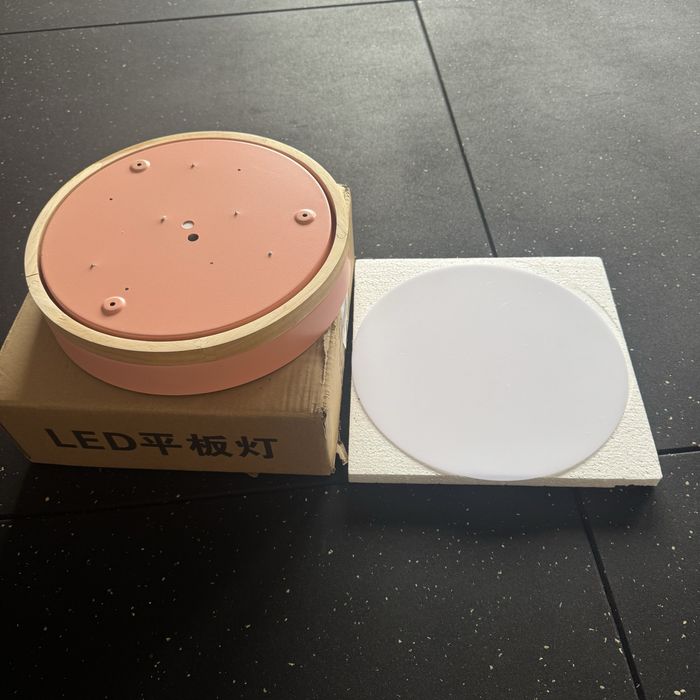 Candeeiro de teto LED NOVO e sem uso, 30 cm, 24W,3000K, Rosa
