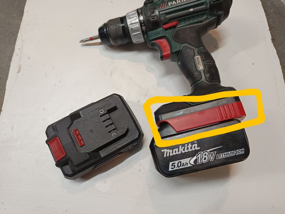 Adaptador de bateria Makita para Parkside