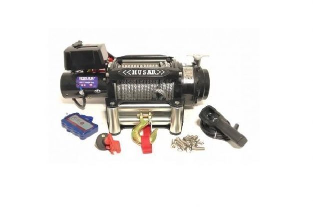 Лебедка электрическая 1т 2т 3т 4т 5т 9т 10т Husar лебідка 12 та 24в