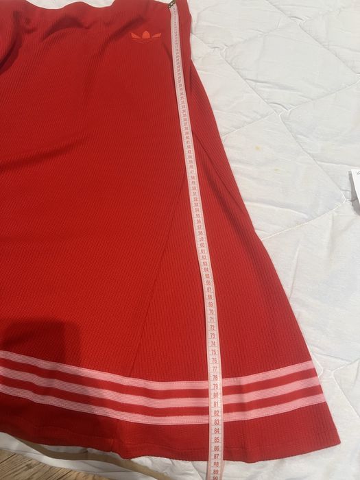 Адідас спідниця червона хл