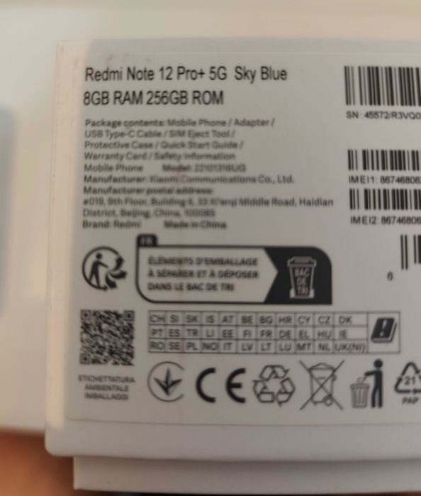 Xiaomi redmi note 12 Pro 5 G