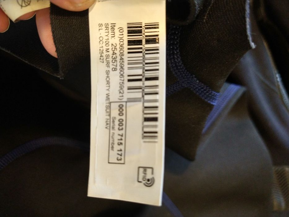 Fato de surf wetsuit shorty 100 homem + Calçado