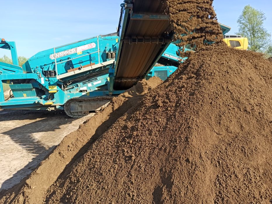 Piękna siana ziemia humus