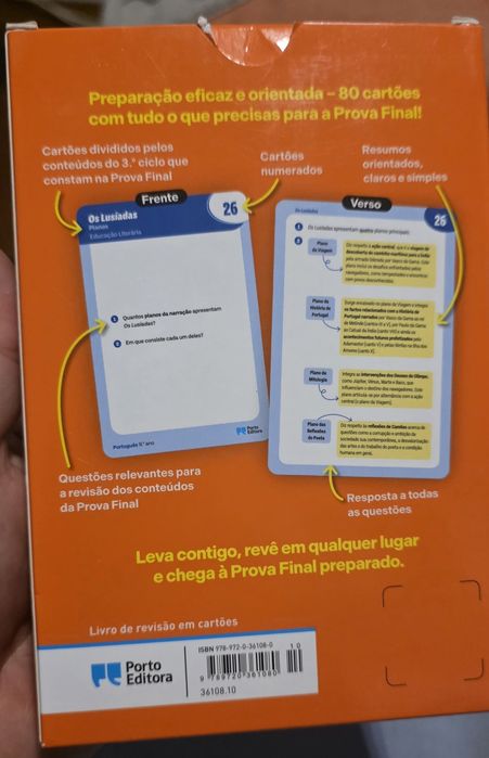 Cartões de Revisão Português 9⁰Ano